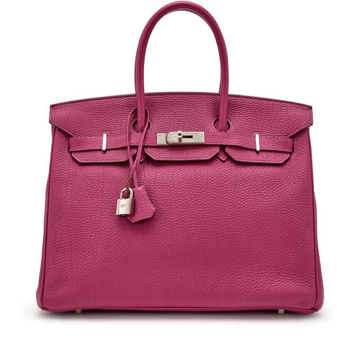 Hermès
Tosca Clemence Birkin 35 Palladium Hardware, 2011