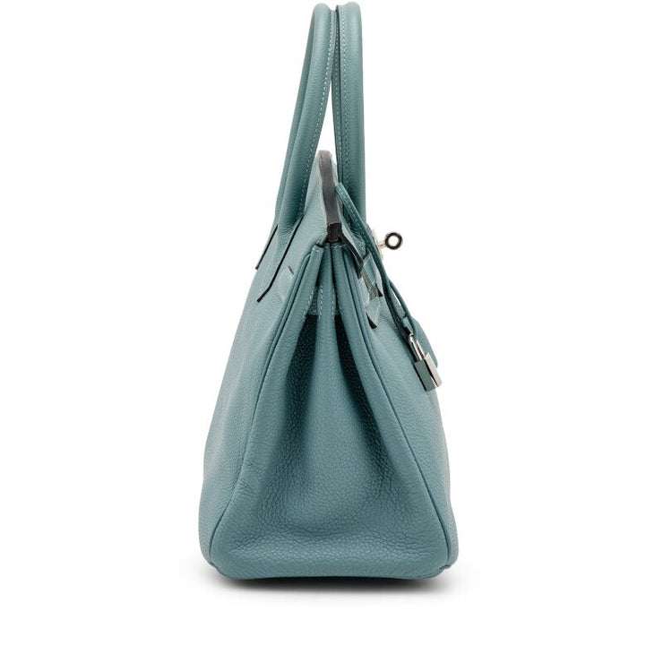 Hermès
Bleu Ciel Togo Birkin 30 Palladium Hardware, 2009