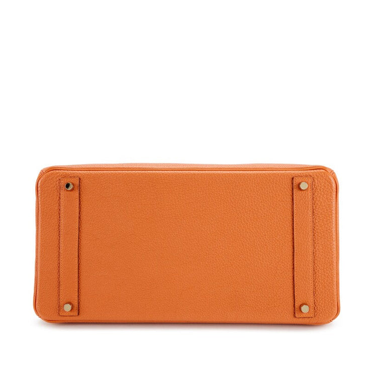 Hermès
Celeste Epsom and Bleu Mykonos Verso Candy Birkin 35 Palladium Hardware, 2011