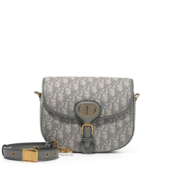 Christian Dior
Grey Oblique Canvas Medium Bobby Bag Gold Hardware
