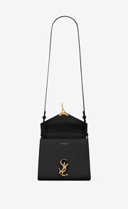 BORSA CASSANDRA MINI IN PELLE GOFFRATA GRAIN DE POUDRE