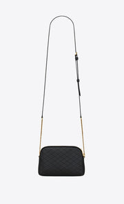 POCHETTE CON ZIP GABY IN PELLE DI AGNELLO TRAPUNTATA