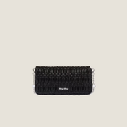 Borsa a spalla Miu Crystal in Nappa Cloqué