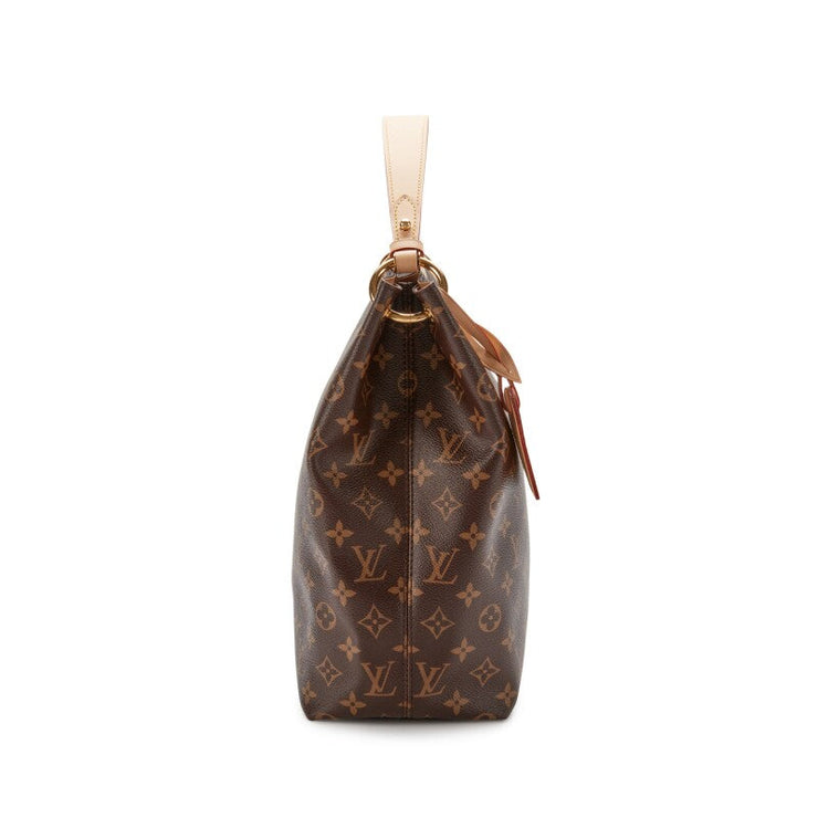 Louis Vuitton Ebene Monogram Coated Canvas Graceful MM Gold Hardware, 2021