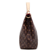 Louis Vuitton Ebene Monogram Coated Canvas Graceful MM Gold Hardware, 2021