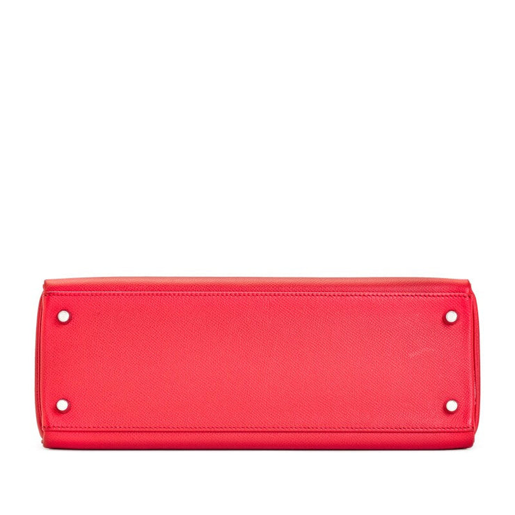 Hermès Bougainvillea Epsom Kelly 32 Palladium Hardware, 2012