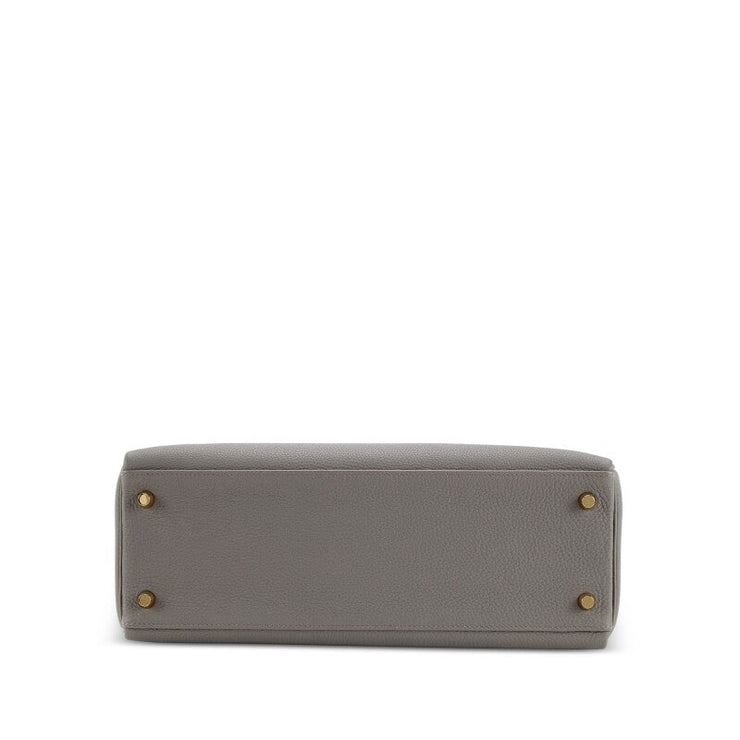 Hermès Gris Etain Retourne Togo Kelly 32 Gold Hardware, 2020