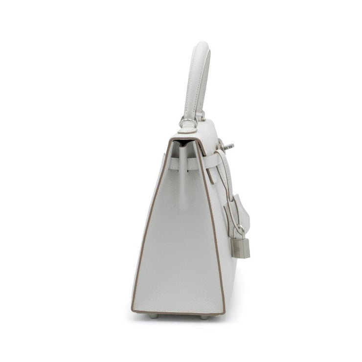 Hermès Gris Pale Epsom Kelly 25 Sellier Palladium Hardware, 2023